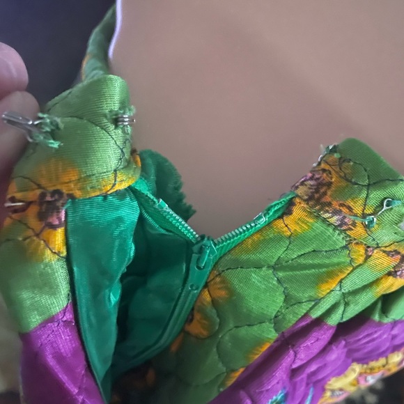 New Issues • Division Of Jonathan Logan • Size 14 • Purple/Green• Quilted •Skirt - Picture 7 of 16